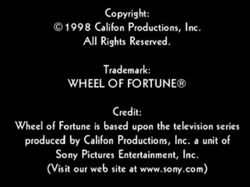 Wheel of Fortune (US) screen shot title